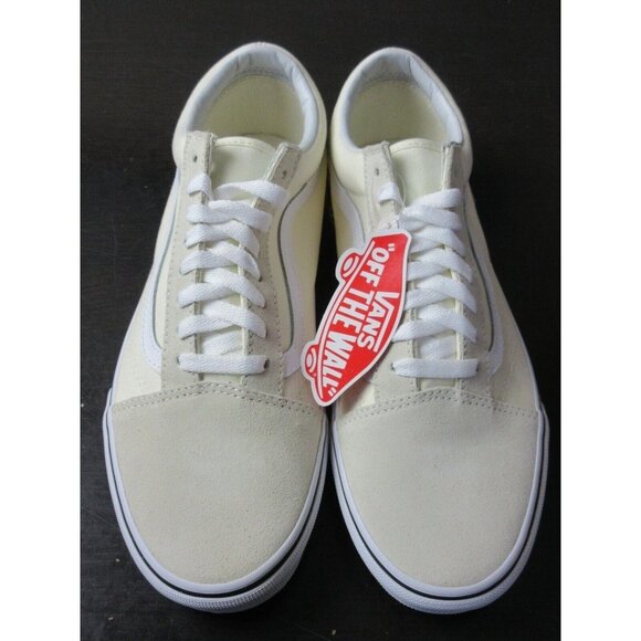 Vans Women's Old Skool Gum Block Classic White Canvas Suede shoes Sizes NIB - Picture 5 of 5